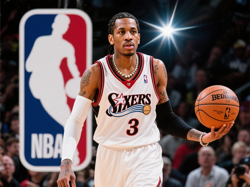 在篮球的世界中，艾弗森如同一颗璀璨的明星，他的巅峰