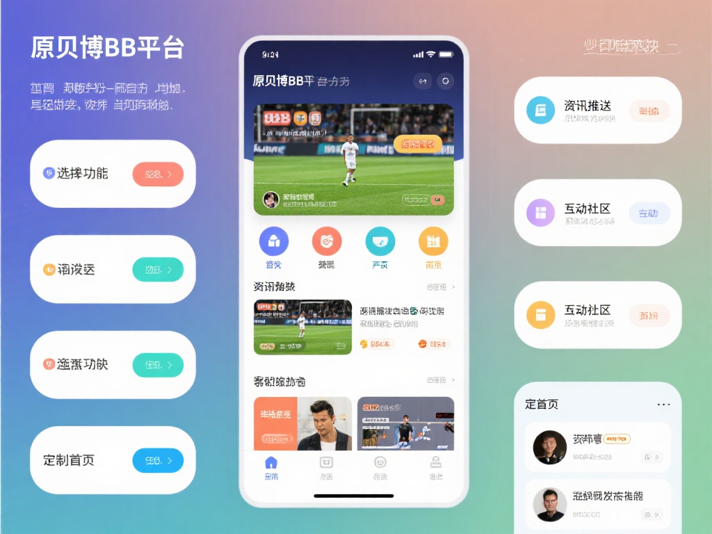 选择模块功能
原贝博bb平台分为多个模块，如赛事